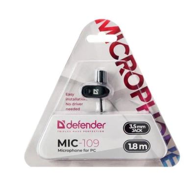 Лот: 22149755. Фото: 1. МИКРОФОН DEFENDER MIC -109 на... Микрофоны