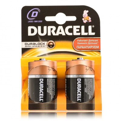 Лот: 14550989. Фото: 1. Батарейка D(LR20) DURACELL упак... Батарейки, аккумуляторы, элементы питания