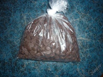 Лот: 1733420. Фото: 1. 1 килограмм тёмного шоколада... Шоколад, конфеты