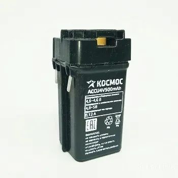 Лот: 22978688. Фото: 1. АКБ 4v-0.5Ah КОСМОС размер: 48x21x25... Батарейки, аккумуляторы, элементы питания