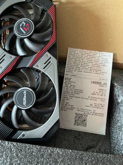 Лот: 25793431. Фото: 1. Видеокарта ASRock Radeon RX 5500... Видеокарты