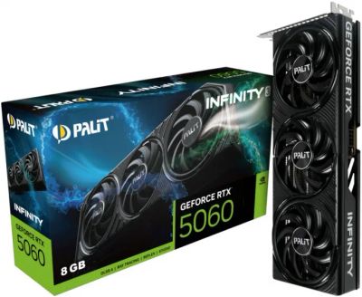 Лот: 25731063. Фото: 1. 8Gb Palit RTX 5060 Infinity 3... Видеокарты