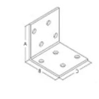 Лот: 25730080. Фото: 1. Уголок крепежный 50*50*40*2,0мм... Крепёж