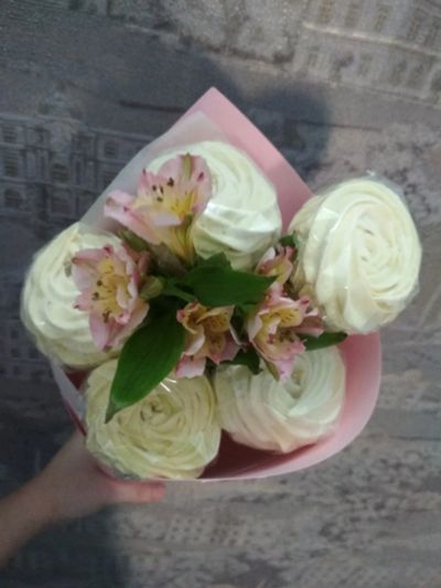 Лот: 13338338. Фото: 1. Букет из домашнего зефира со вкусом... Подарки на 14 февраля