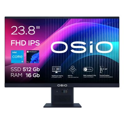 Лот: 25343639. Фото: 1. Моноблок OSiO BaseLine 23,8"/Core... Моноблоки