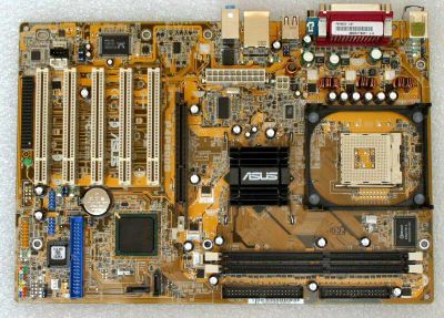 Лот: 3023956. Фото: 1. ASUS P4P800S на основе чипсета... Материнские платы