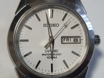 Лот: 18887111. Фото: 1. Часы Seiko Sapphire 100m в отличном... Оригинальные наручные часы