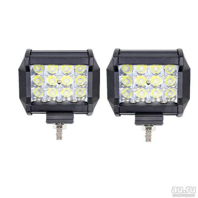 Лот: 16476318. Фото: 1. Комплект Фар 12 Led 36W точечный... Оптика и освещение