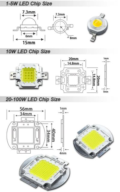 Лот: 10681035. Фото: 1. 50w led cob Чип Hontiey pure white... Светодиоды