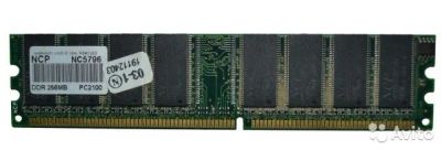Лот: 9348058. Фото: 1. Оперативная память NCP DDR1 PC2100... Оперативная память