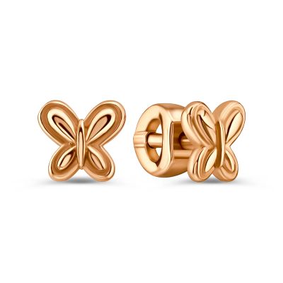 Лот: 23871352. Фото: 1. Серебряные детские серьги Бабочка... Серьги, каффы