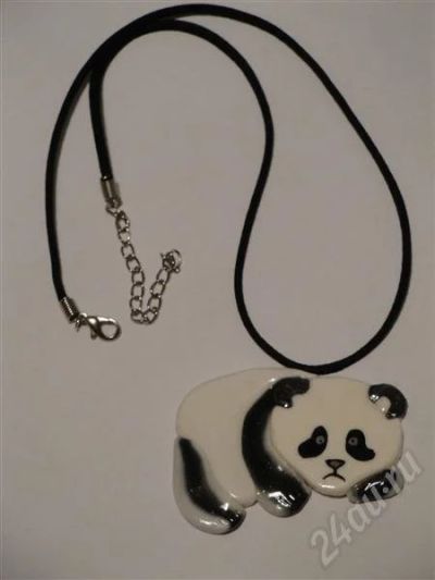 Лот: 366420. Фото: 1. Изделия из полимерной глины,панда... Цепочки