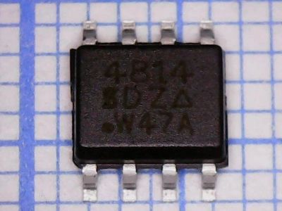 Лот: 12477422. Фото: 1. транзистор FET Si4814, 30V, 7A... Транзисторы