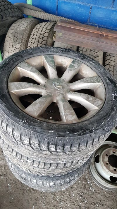 Лот: 15584689. Фото: 1. Колеса infiniti 265/50R20 диски... Шины на дисках