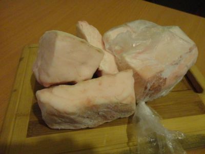 Лот: 6685280. Фото: 1. Свежее сало (замороженное), без... Мясо, птица, яйцо