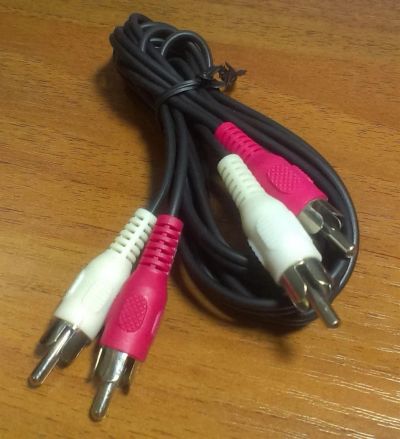 Лот: 3741359. Фото: 1. Кабель 2*RCA(M) - 2*RCA(M) тюльпан... Шнуры, кабели, разъёмы