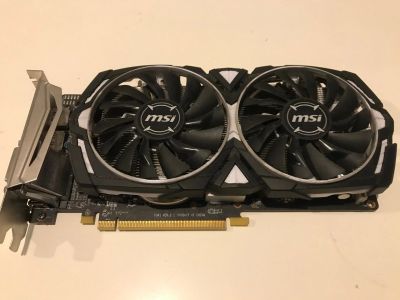 Лот: 17129767. Фото: 1. Видеокарта RX 570 MSI Armor 4G... Видеокарты
