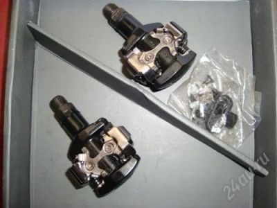 Лот: 944913. Фото: 1. Контактные педали shimano pd-m505. Запчасти