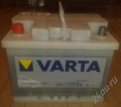 Лот: 568466. Фото: 1. Аккумулятор Varta 55 а/ч практически... Электрооборудование