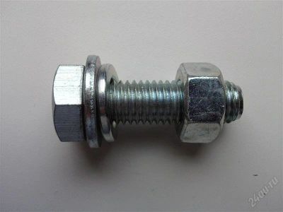 Лот: 1831665. Фото: 1. Метизы (болт с гайкой) 12x40. Крепёж
