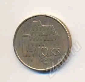 Лот: 284858. Фото: 1. 10 крон Норвегия. Европа