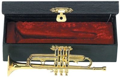 Лот: 10736157. Фото: 1. GEWA Miniature Instrument Trumpet... Фигурки, статуэтки