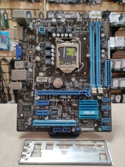 Лот: 21430996. Фото: 1. Мат. плата ASUS P8H61-M LE R2... Материнские платы