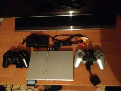 Лот: 5146342. Фото: 1. Sony Playstation 2 (PS2) + 14... Игровые приставки, консоли