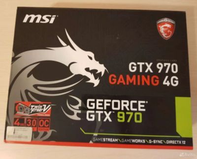 Лот: 19668486. Фото: 1. Видеокарта msi gtx 970. Видеокарты