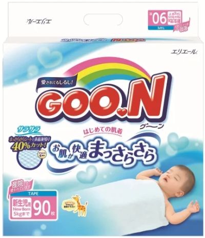 Лот: 6432227. Фото: 1. Подгузники GOON NewBorn 0-5 кг... Детская гигиена