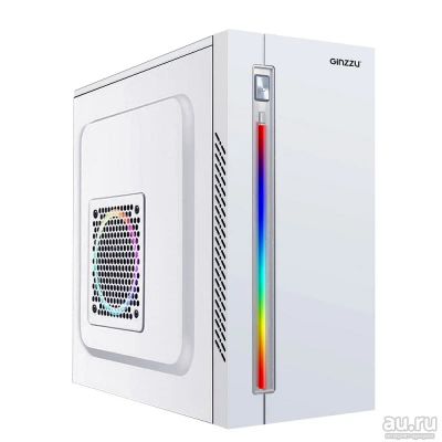 Лот: 13823440. Фото: 1. Корпус mATX.белый с RGB подсветкой... Корпуса, блоки питания