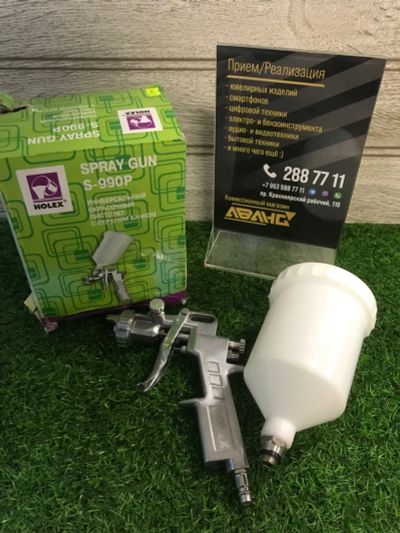 Лот: 18885854. Фото: 1. Краскопульт Spray Gun S-990P Новый... Пневмоинструмент