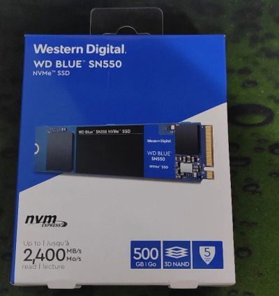 Лот: 17464623. Фото: 1. WD 500 GB Blue SN550 NVMe SSD. SSD-накопители