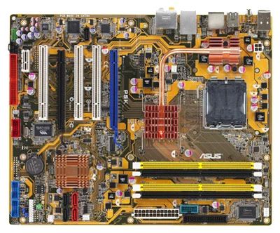 Лот: 7938871. Фото: 1. Asus P5K (LGA775, 4xDDR2 1066... Материнские платы