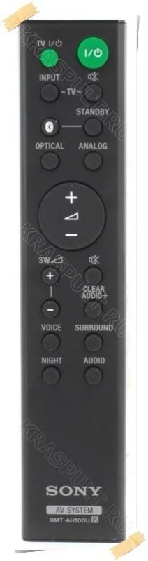 Лот: 15908995. Фото: 1. Пульт SONY RMT-AH100U. Пульты ДУ