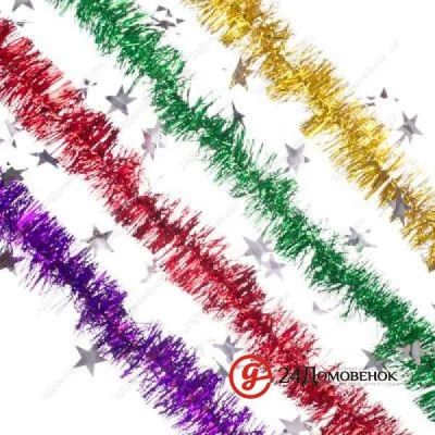 Лот: 12724886. Фото: 1. СНОУ БУМ Мишура из фольги, 200x10см... Гирлянды, шарики, новогодние аксессуары