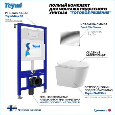 Лот: 25282897. Фото: 1. Комплект унитаза с инсталляцией... Унитазы, биде