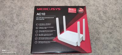 Лот: 24780149. Фото: 1. Роутер Mercusys AC10. Маршрутизаторы (роутеры)