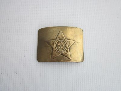 Лот: 24396248. Фото: 1. Бляха латунная советской армии. Обмундирование