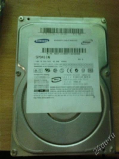 Лот: 2018731. Фото: 1. Винчестер Samsung 40Gb IDE. Жёсткие диски (HDD)