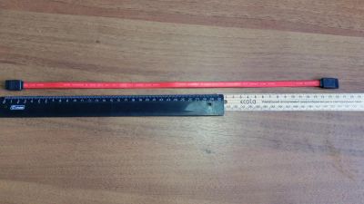 Лот: 5527696. Фото: 1. Кабель SATA - SATA плоский 0.45м. Шлейфы, кабели, переходники