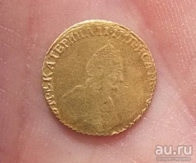Лот: 14987252. Фото: 1. золотой рубль 1779 года,выпускавшийся... Россия до 1917 года
