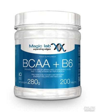 Лот: 8727431. Фото: 1. BCAA + B6 200 таблеток от Magic... Спортивное питание, витамины