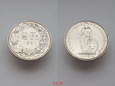 Лот: 15848172. Фото: 1. монета Швейцария 2 франка, 1991г... Европа