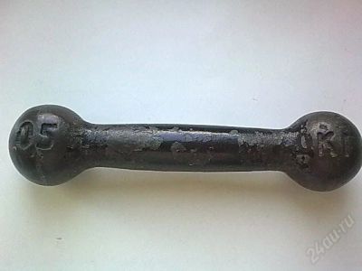 Лот: 1081290. Фото: 1. Гантеля 0,5кг. 15см. Гантели