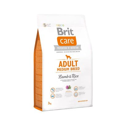 Лот: 12033187. Фото: 1. Brit Care Adult Medium Breed Lamb... Корма