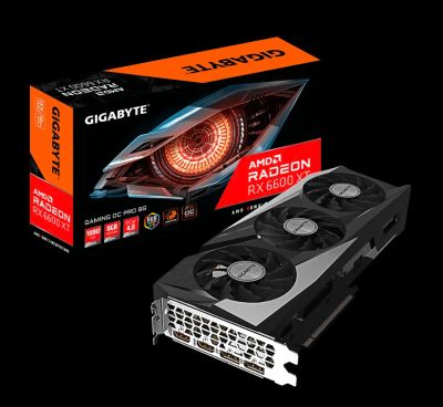 Лот: 17966536. Фото: 1. Radeon RX 6600 xt gaming oc pro... Видеокарты