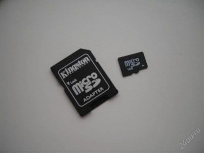 Лот: 1294366. Фото: 1. Kingston MicroSD 1Gb + адаптер. Карты памяти