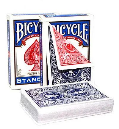 Лот: 15568303. Фото: 1. Bicycle Double back red/blue... Настольные игры, карты