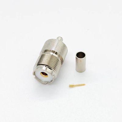Лот: 24346258. Фото: 1. Разъем UHF SO-239, гнездо, кабельный... Разъёмы